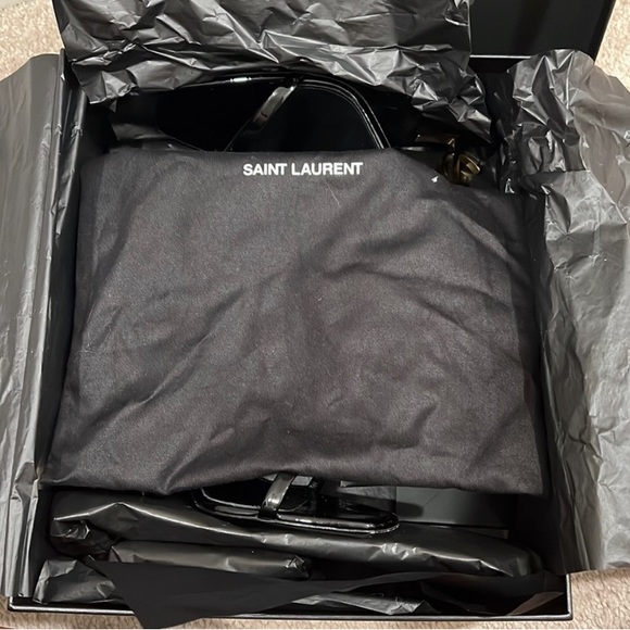 Like New Authentic Saint Laurent Black and Gold Heels! - Picture 6 of 6